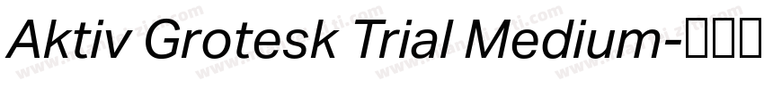 Aktiv Grotesk Trial Medium字体转换